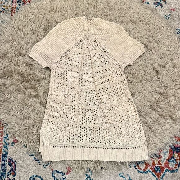 Anthropologie Guinevere oversized open short sleeve cardigan medium - Picture 5 of 5